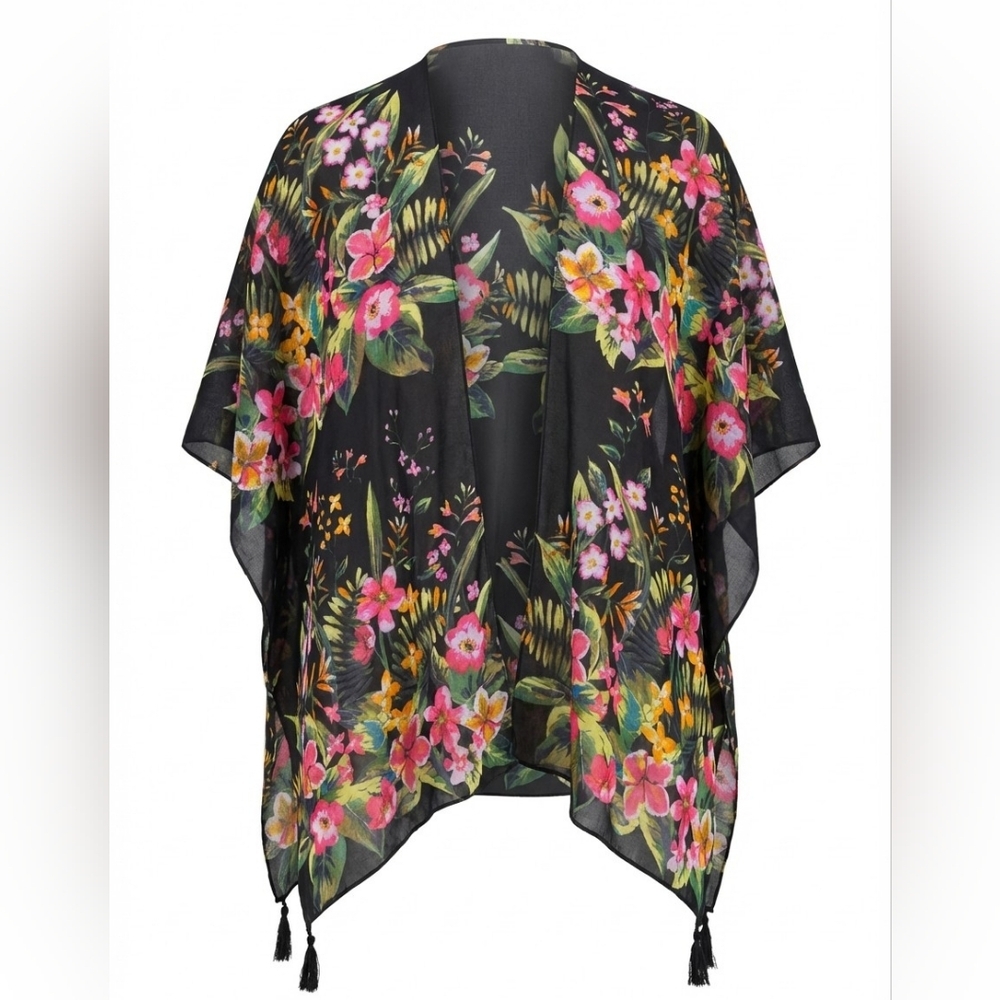 Supply Society Swim Coverup; Resortwear, Tropical, Pool, Besch, One Size